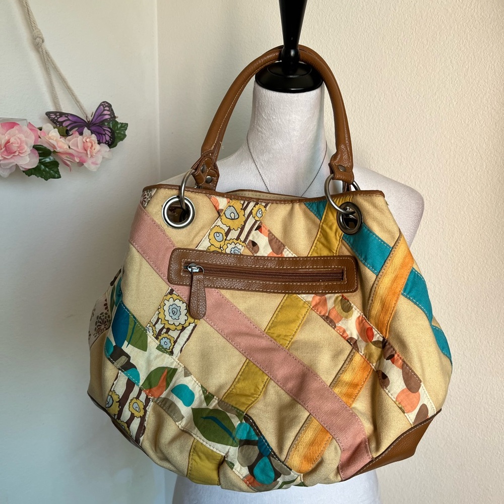 Y2K Patchwork Multicolor Tote Bag - image 3